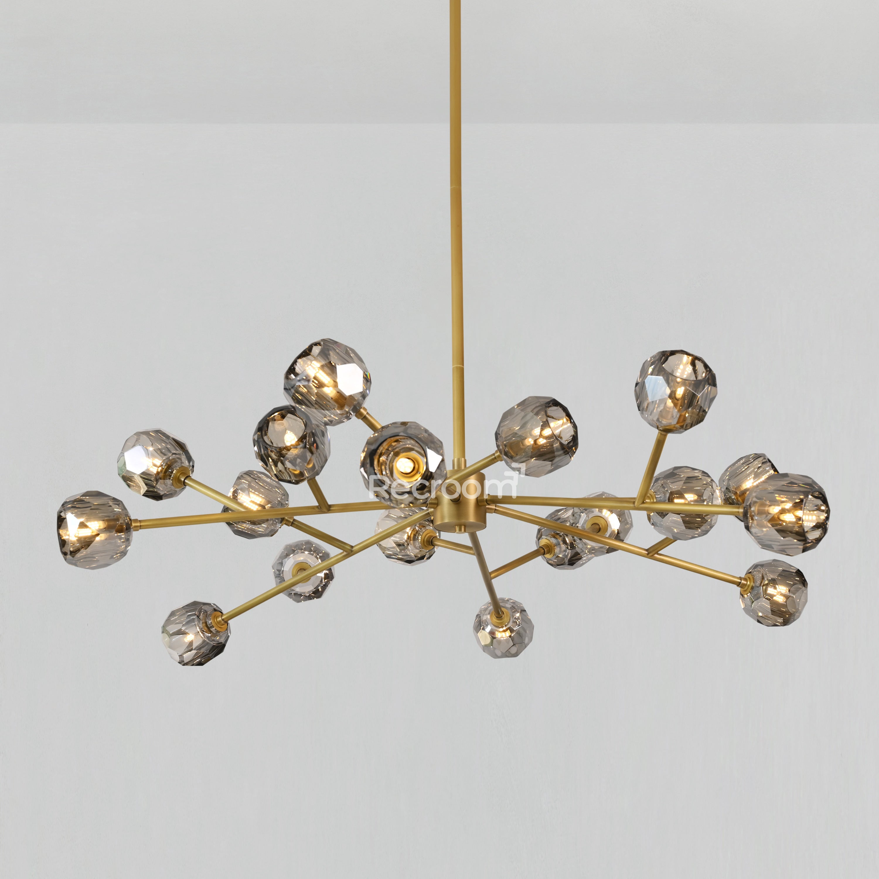 Boulew Crystal Glass Round Chandelier 48" - Zonesus