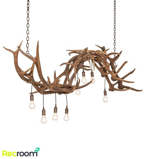 74" Long Antlers 8 Light Oblong Chandelier - Zonesus