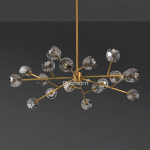 Boulew Crystal Glass Round Chandelier 48" - Zonesus