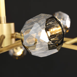 Boulew Crystal Glass Round Chandelier 60" - Zonesus
