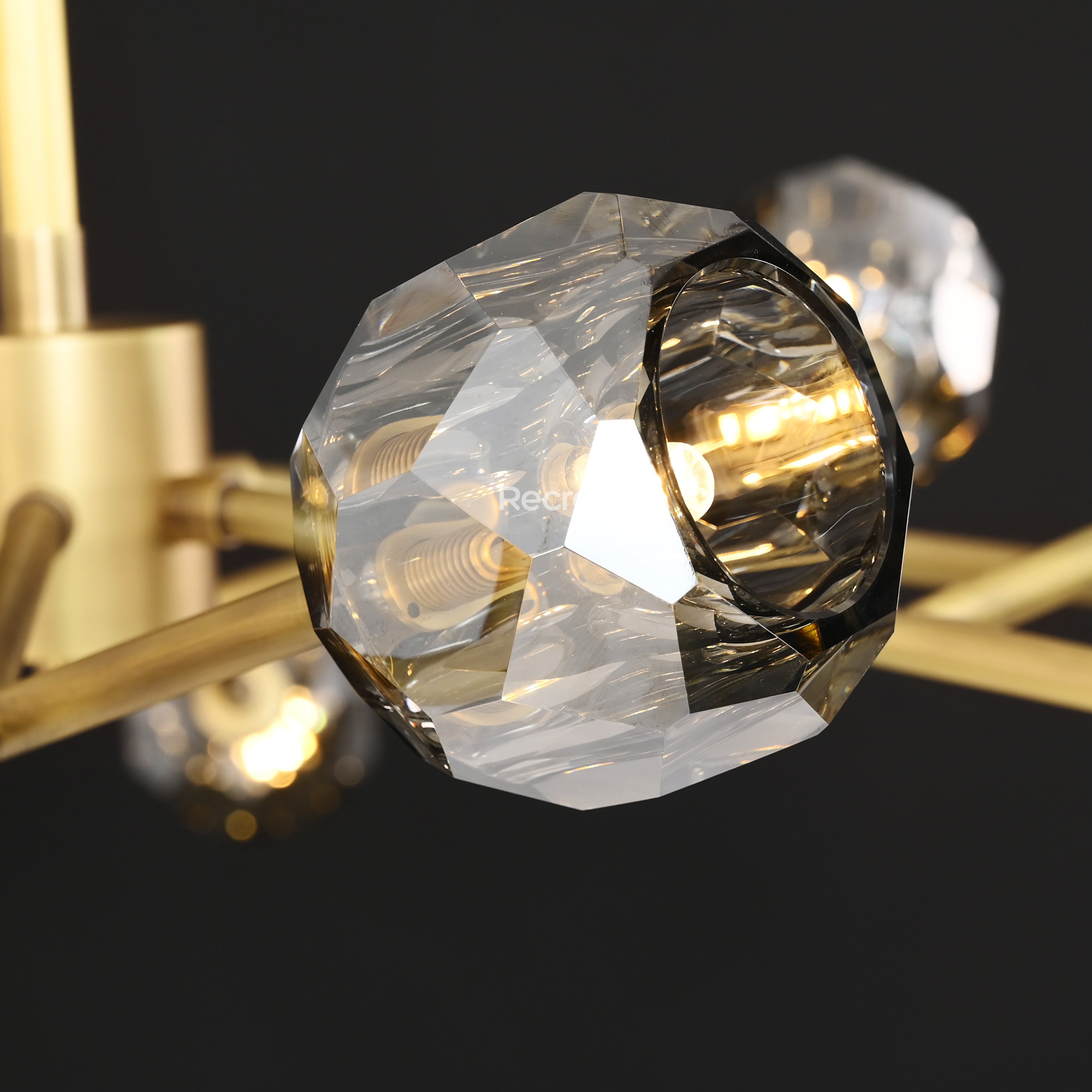 Boulew Crystal Glass Round Chandelier 60" - Zonesus