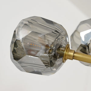 Boulew Crystal Glass Round Chandelier 36" - Zonesus
