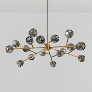 Boulew Crystal Glass Round Chandelier 48" - Zonesus