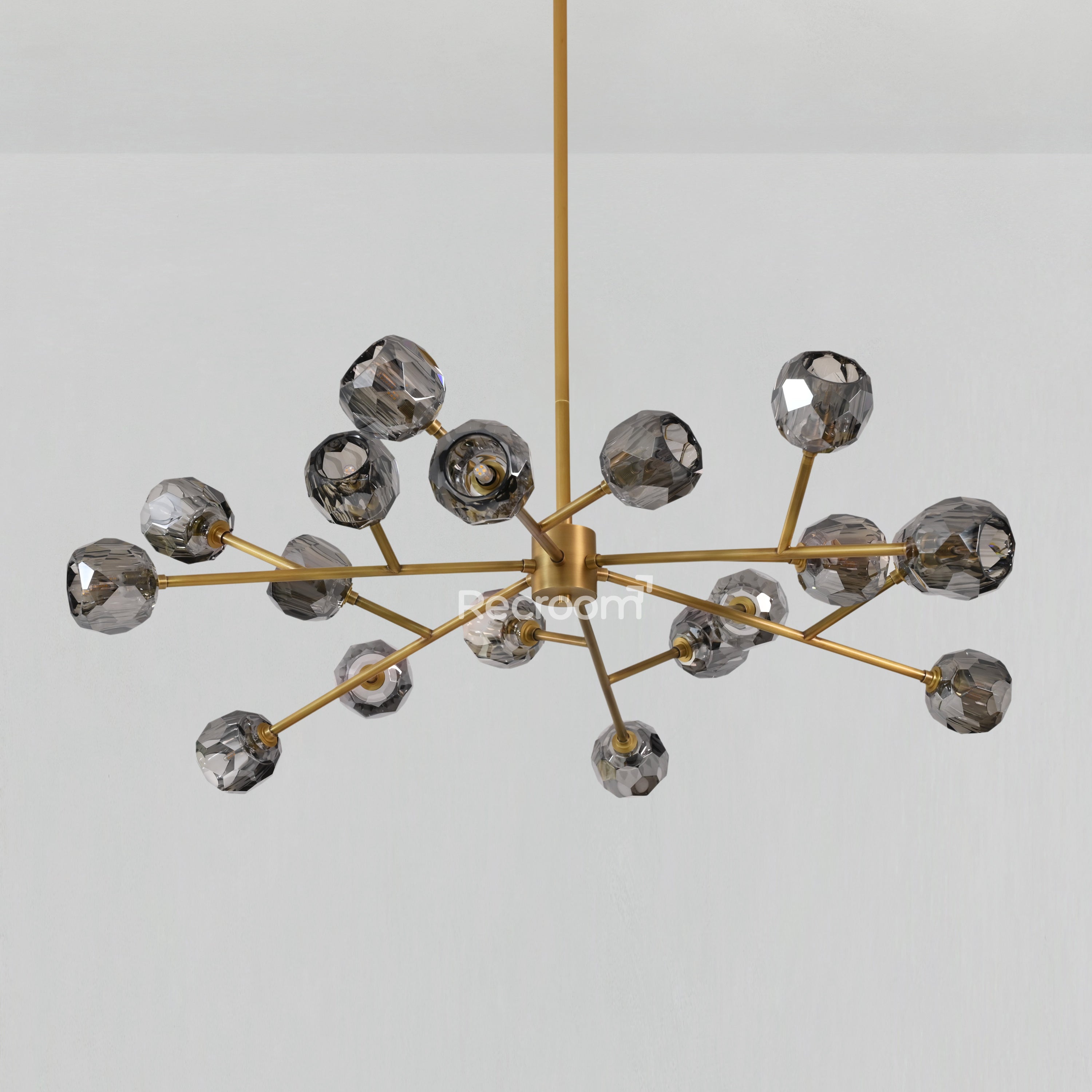 Boulew Crystal Glass Round Chandelier 48" - Zonesus