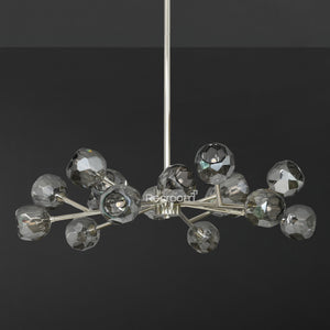 Boulew Crystal Glass Round Chandelier 36" - Zonesus