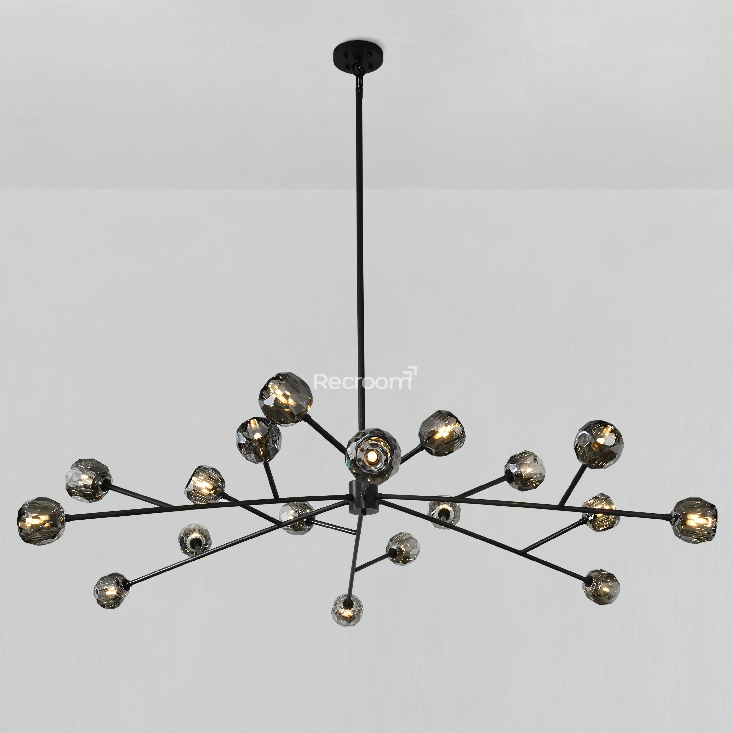 Boulew Crystal Glass Round Chandelier 72" - Zonesus