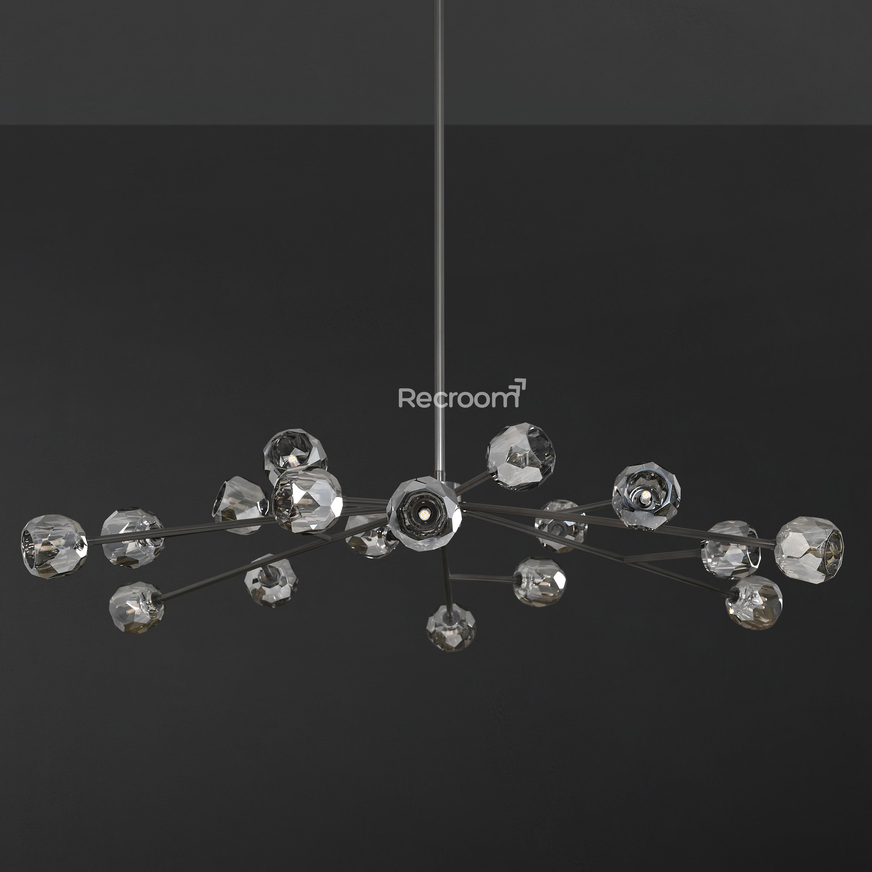 Boulew Crystal Glass Round Chandelier 60" - Zonesus