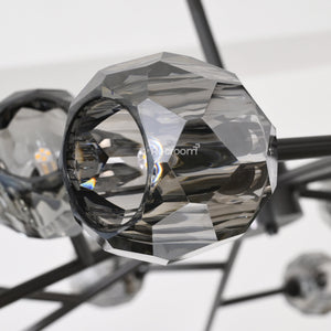 Boulew Crystal Glass Round Chandelier 60" - Zonesus