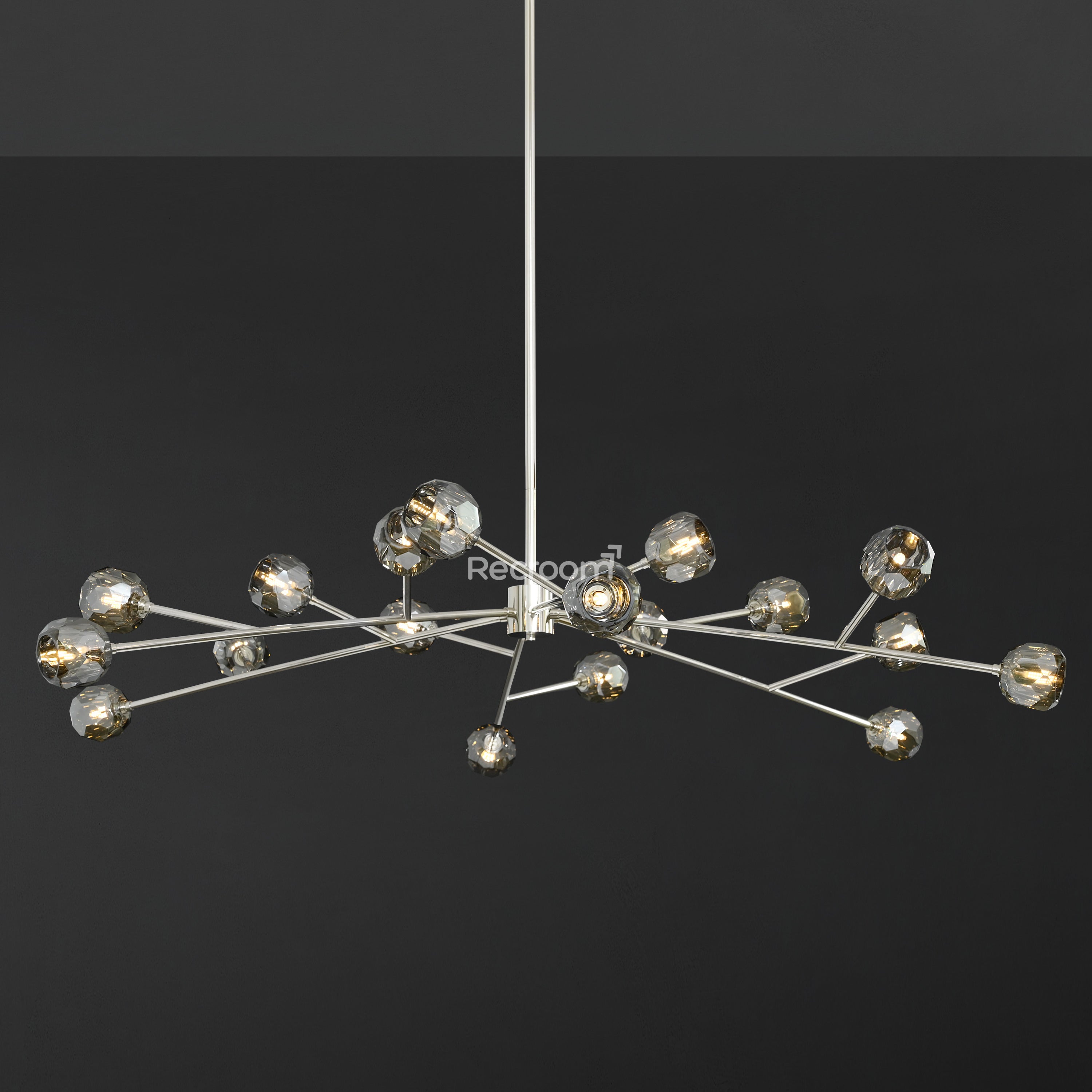 Boulew Crystal Glass Round Chandelier 72" - Zonesus