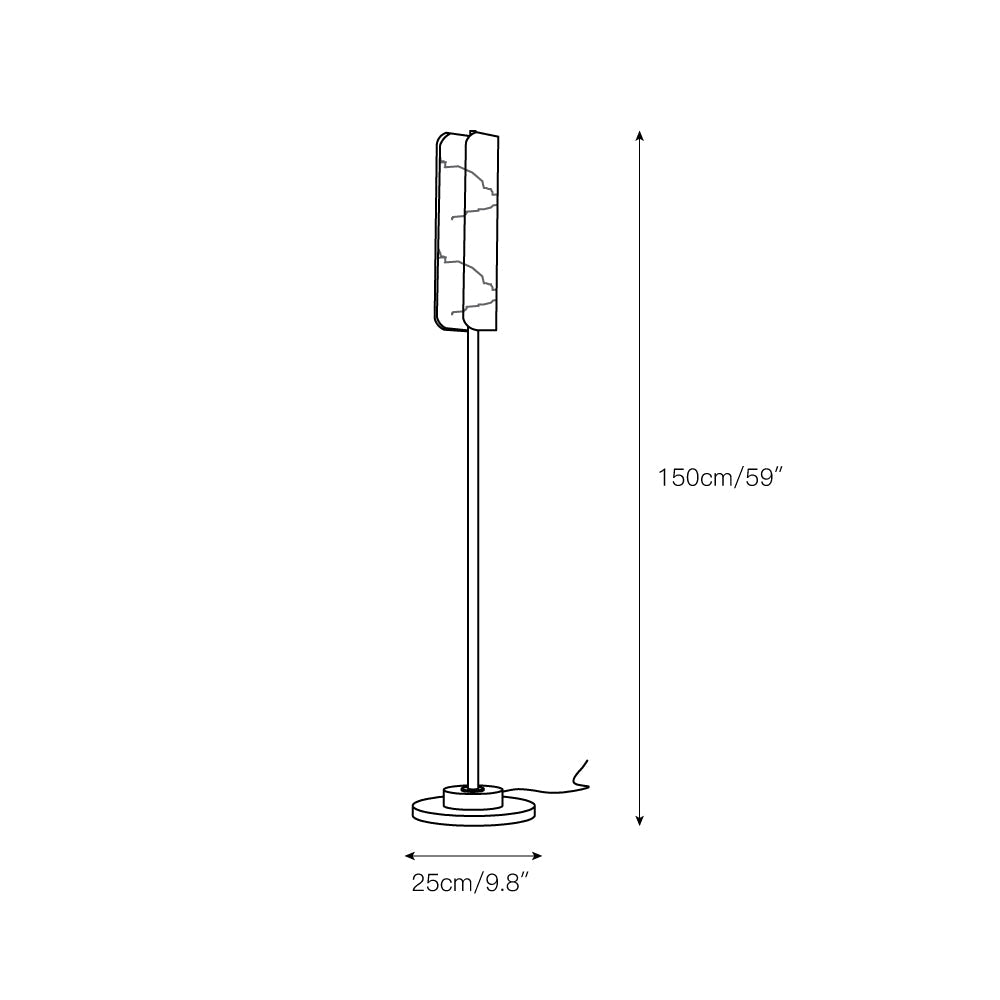 Years Alabaster Floor Lamp - Zonesus