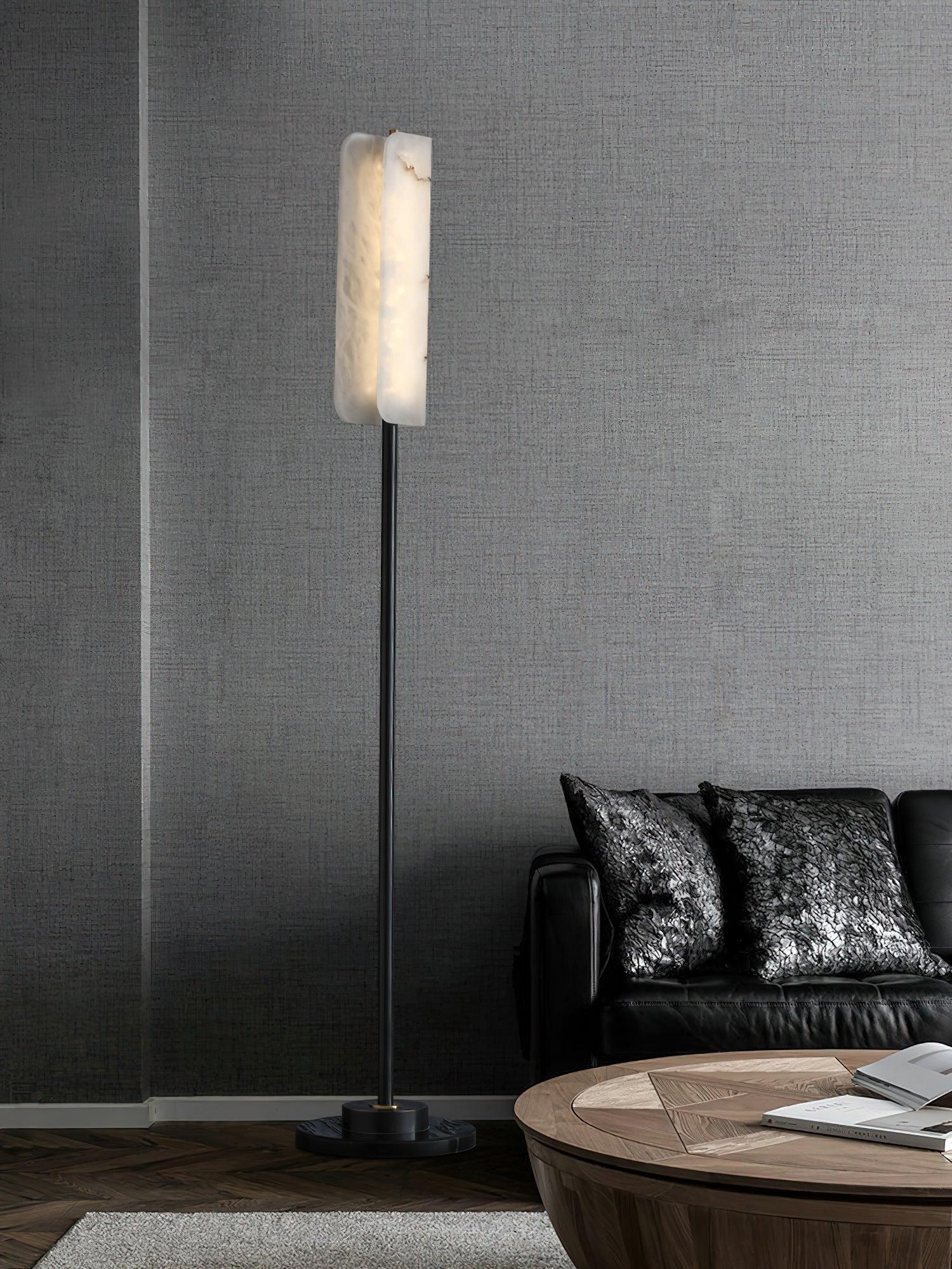 Years Alabaster Floor Lamp - Zonesus