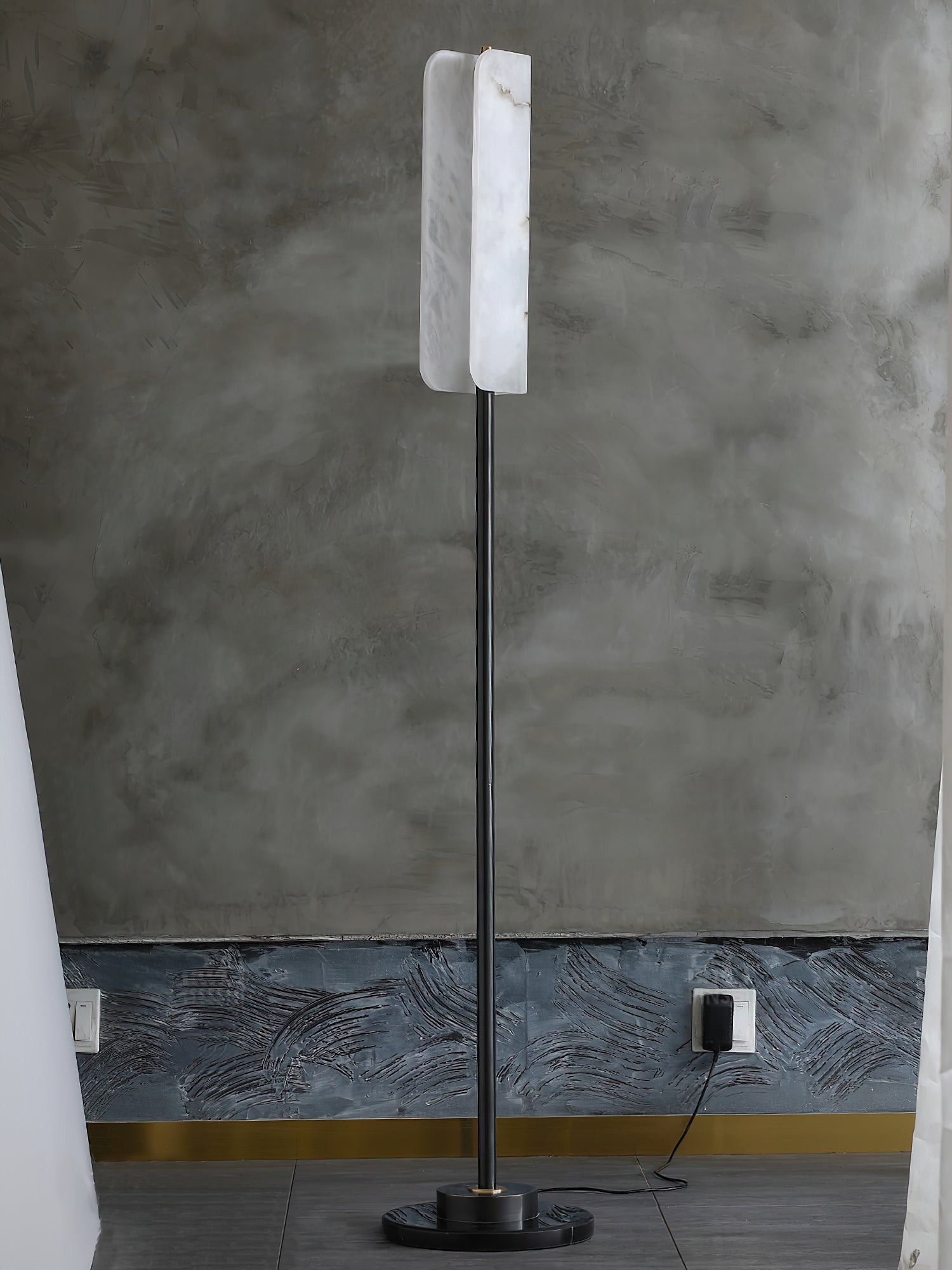 Years Alabaster Floor Lamp - Zonesus