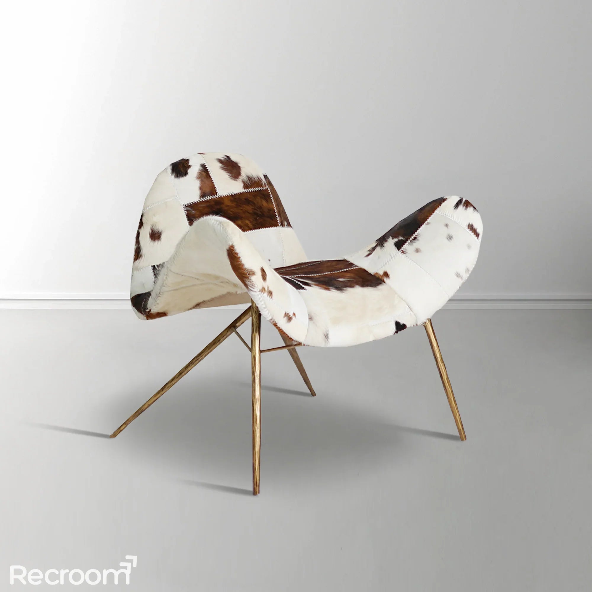 Thaddeo Milk Coffee Fur Lounge Chair - Zonesus