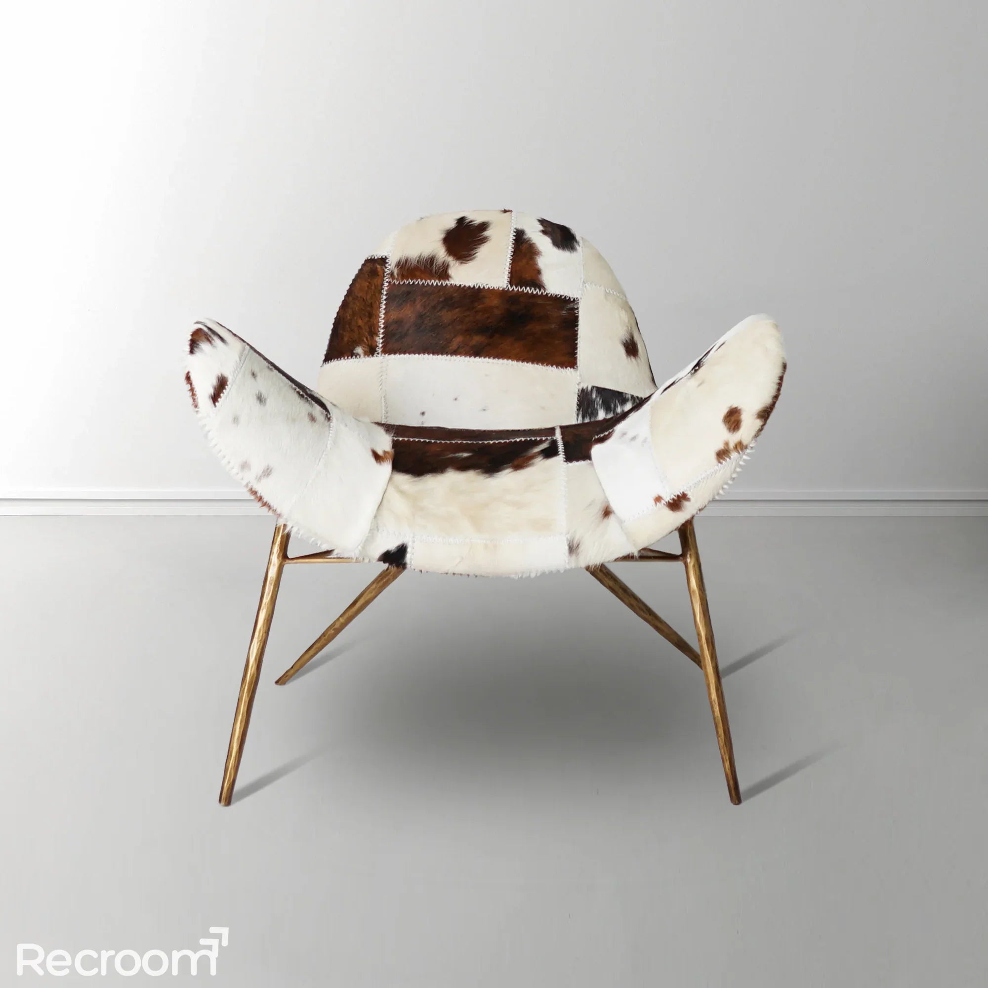 Thaddeo Milk Coffee Fur Lounge Chair - Zonesus