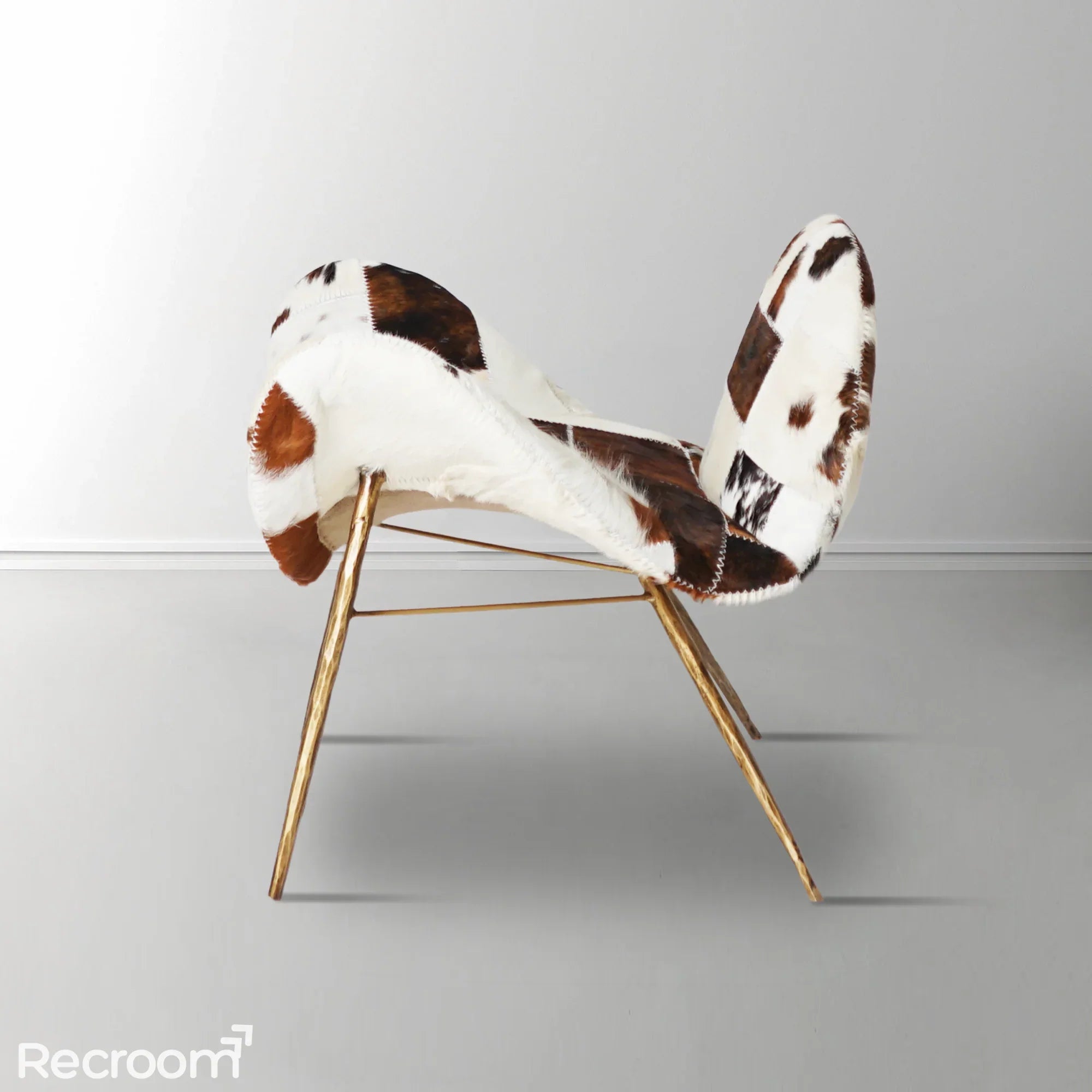 Thaddeo Milk Coffee Fur Lounge Chair - Zonesus