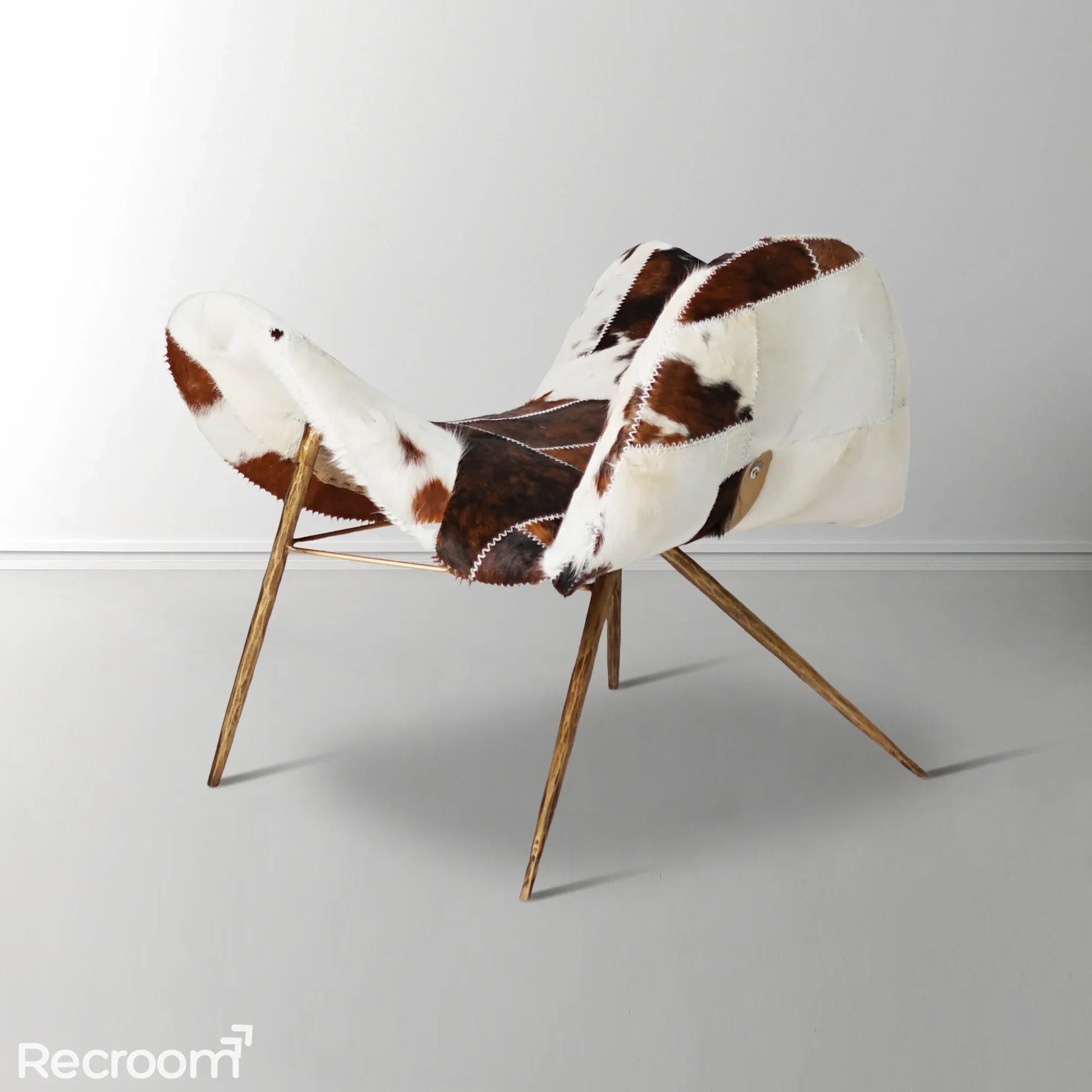 Thaddeo Milk Coffee Fur Lounge Chair - Zonesus