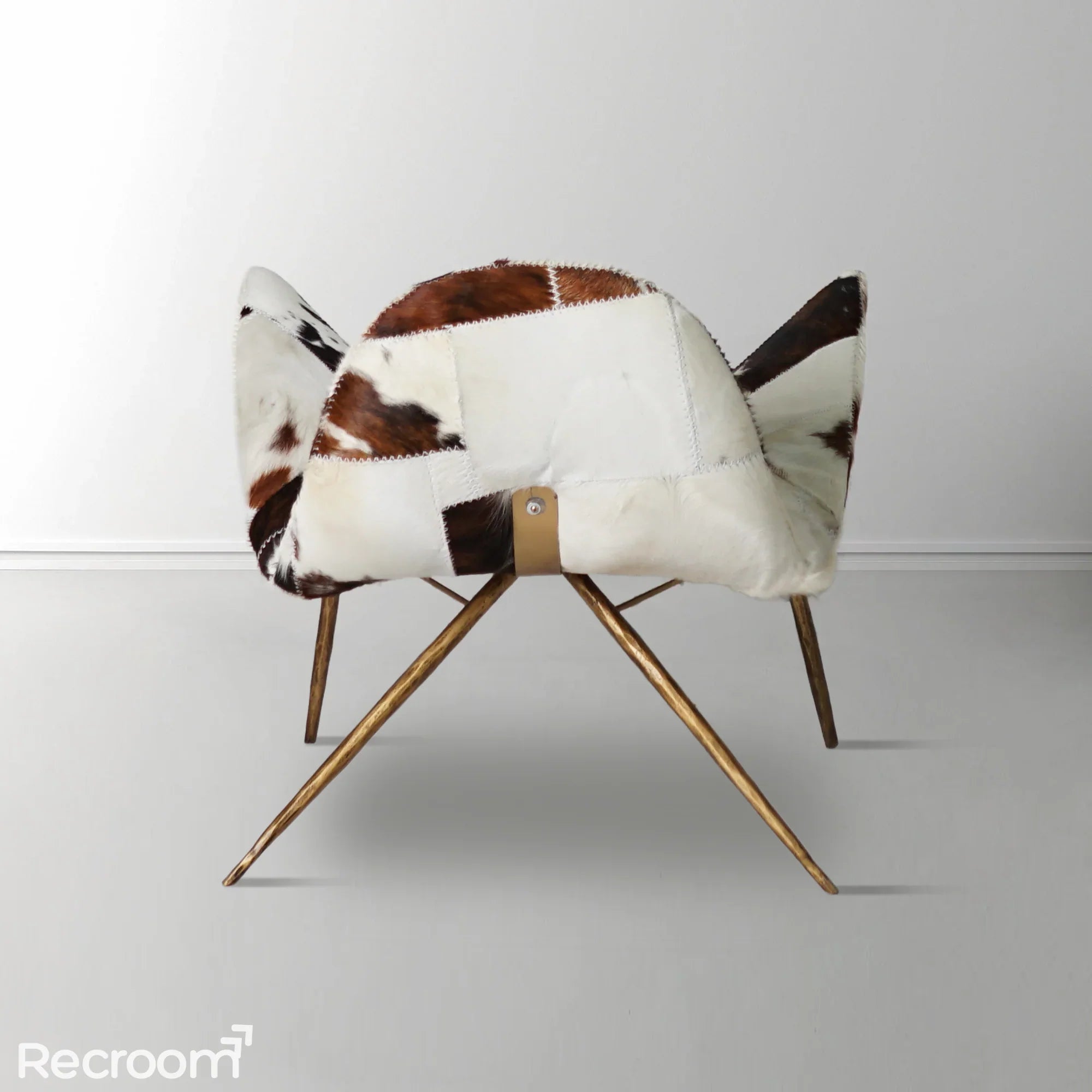 Thaddeo Milk Coffee Fur Lounge Chair - Zonesus