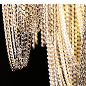 Alisa Luxury Flower Chain Tassel Chandelier - Zonesus