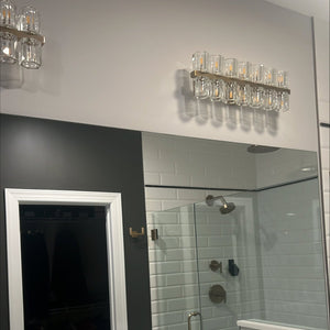 Arcachonest Crystal Wall Sconce 20"W - Zonesus