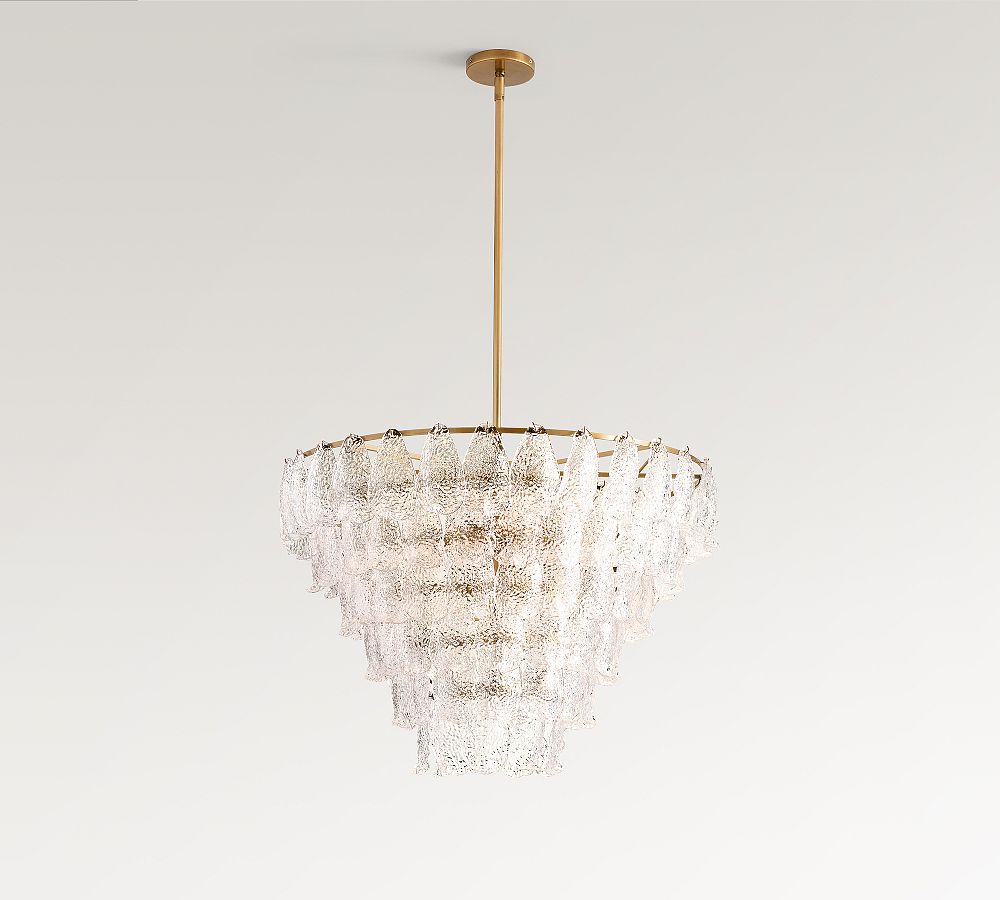 Alexandria Glass Round Chandelier (30") - Zonesus