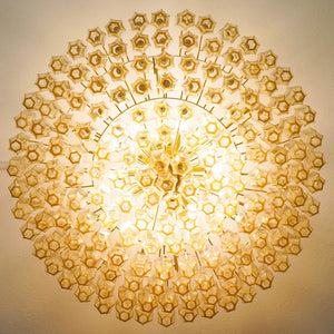 Prismatico 12-Light Amber Ceiling lamp 35" - Zonesus