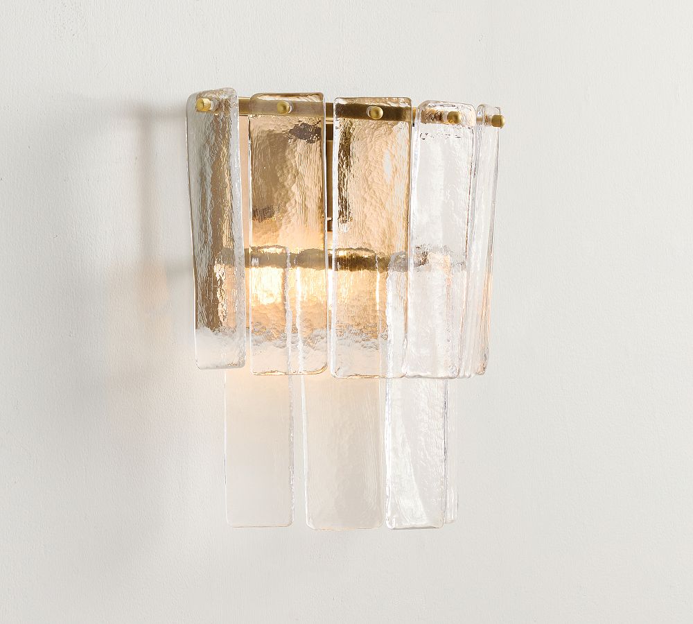 Avalon Cast Glass Sconce (11") - Zonesus