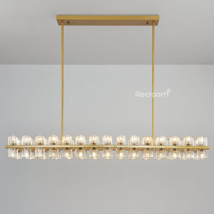 Arcachonest LED Rectangular Chandelier 54" - Zonesus