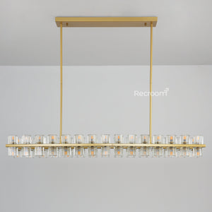 Arcachonest LED Rectangular Chandelier 54" - Zonesus