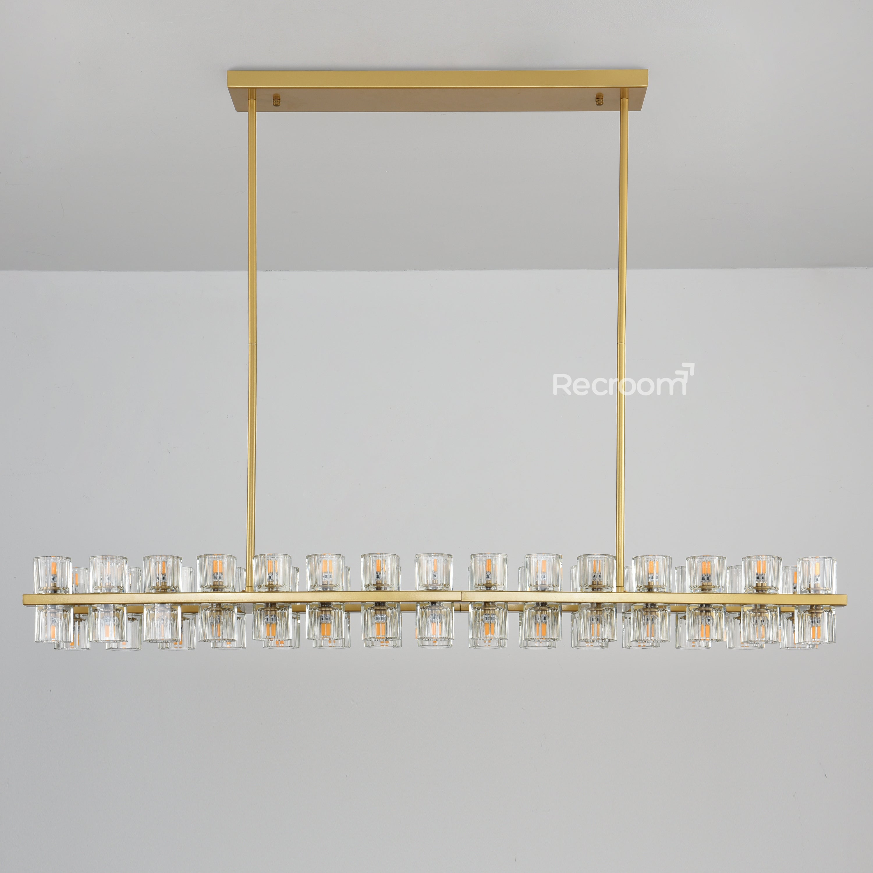 Arcachonest LED Rectangular Chandelier 54" - Zonesus