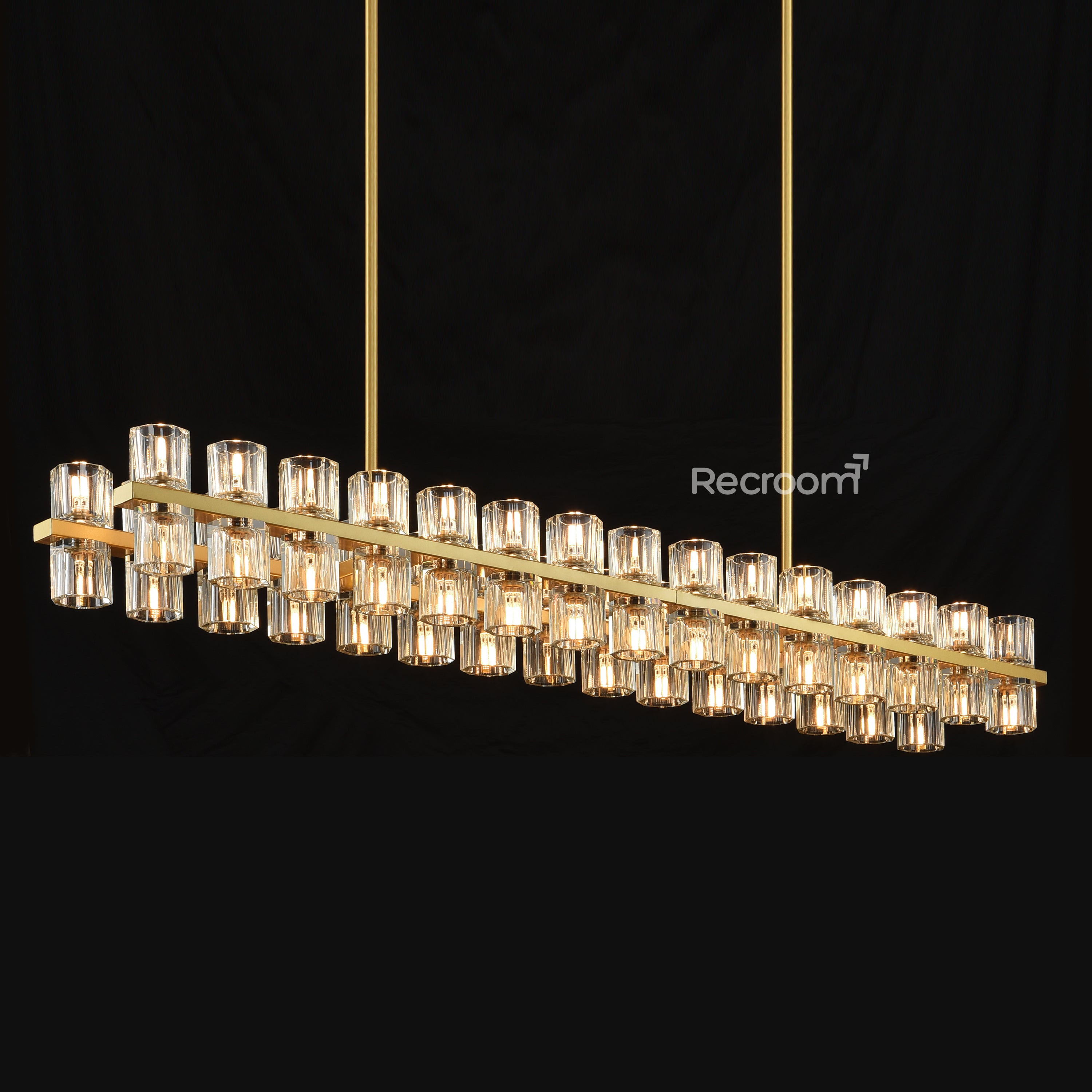 Arcachonest LED Rectangular Chandelier 54" - Zonesus