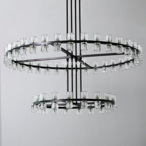 Arcachonest LED Round 2-Tier Chandelier 60" - Zonesus