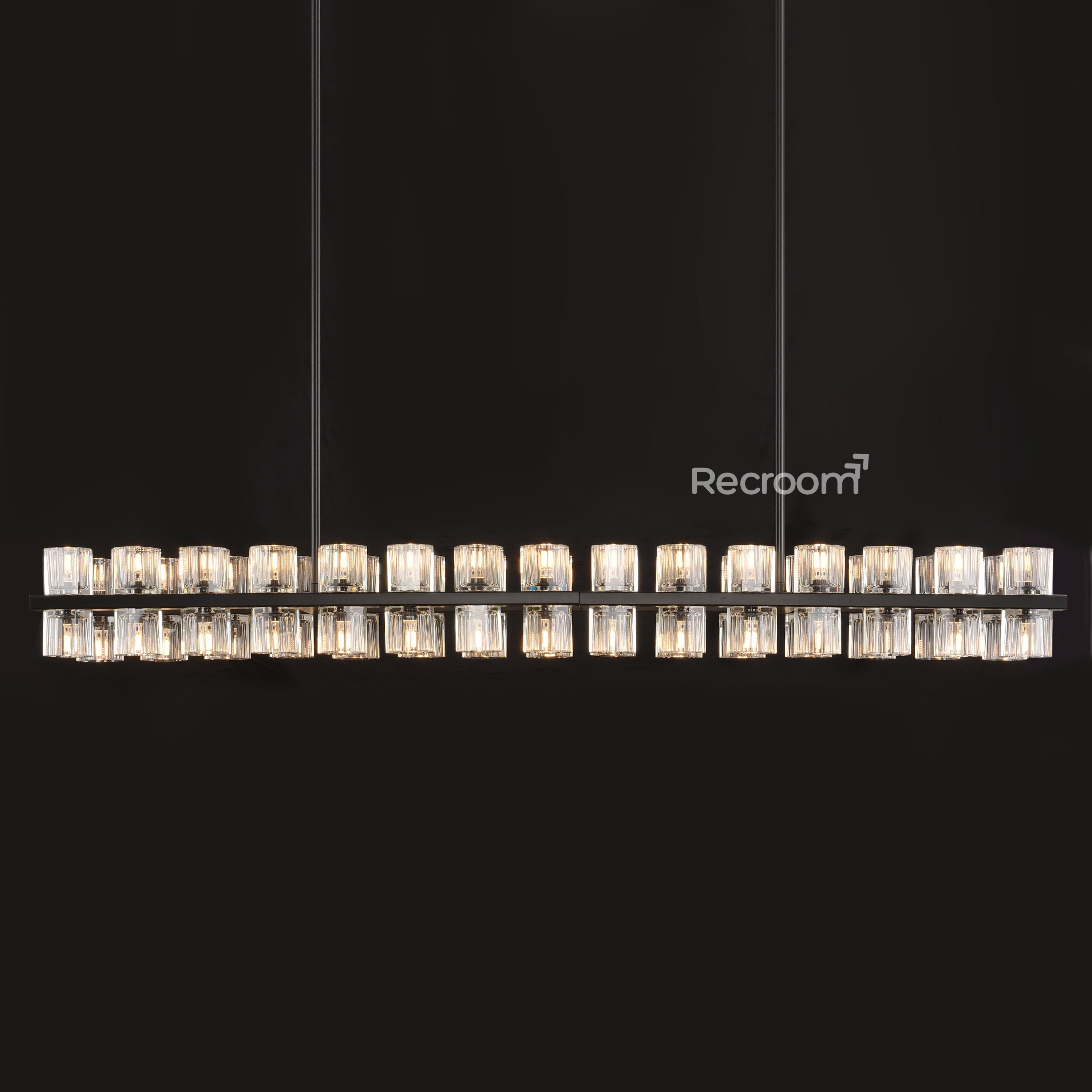 Arcachonest LED Rectangular Chandelier 54" - Zonesus