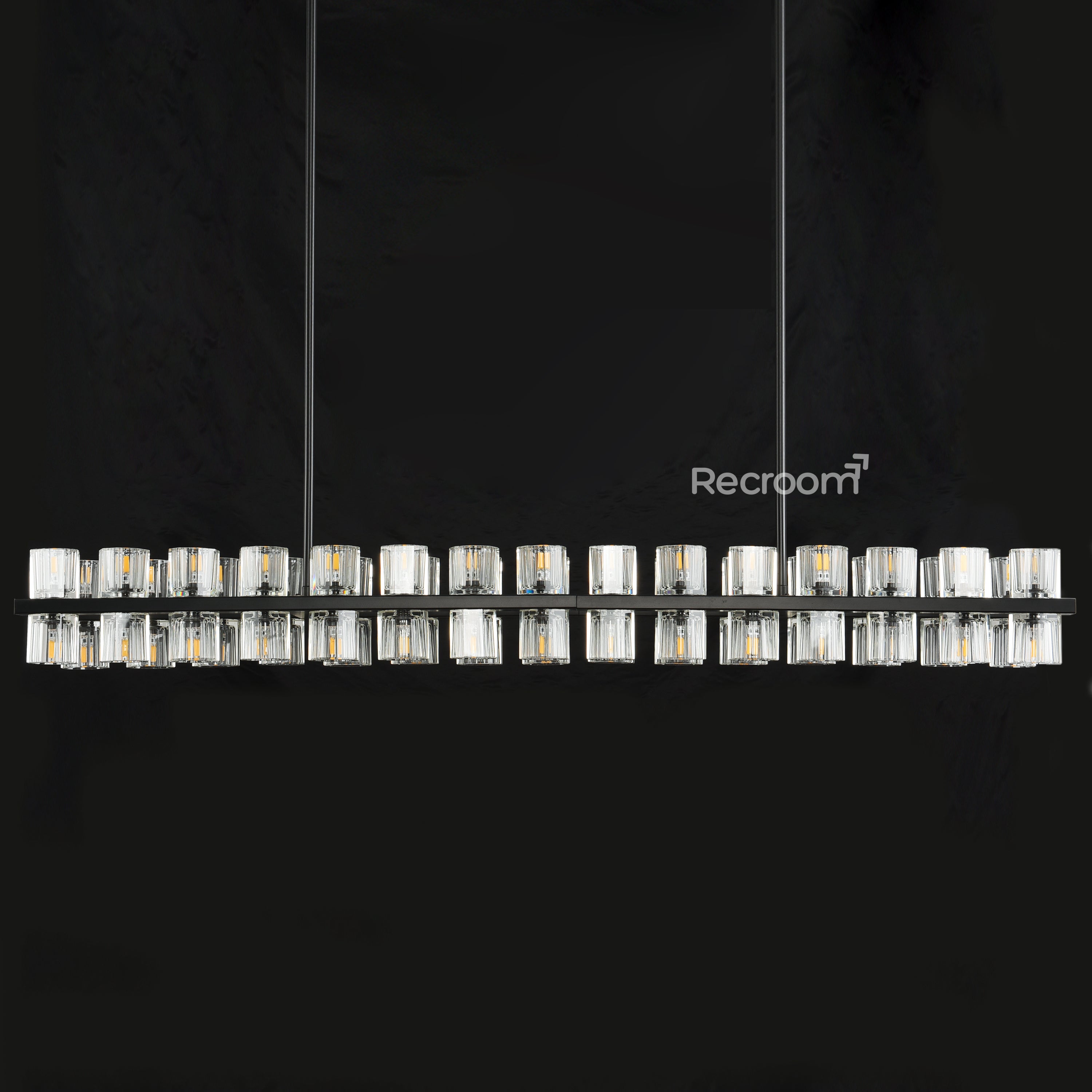 Arcachonest LED Rectangular Chandelier 54" - Zonesus