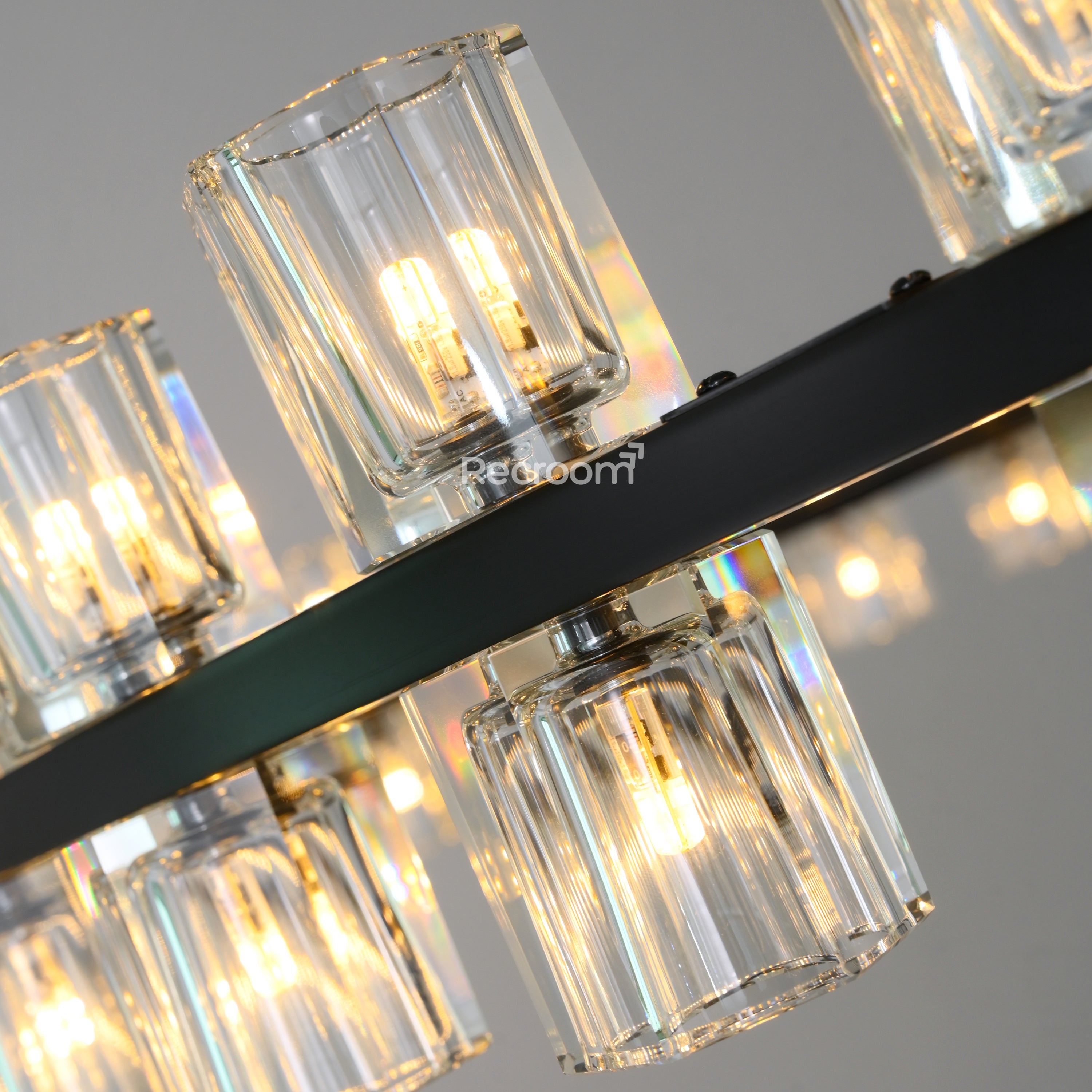 Arcachonest LED Round 2-Tier Chandelier 60" - Zonesus