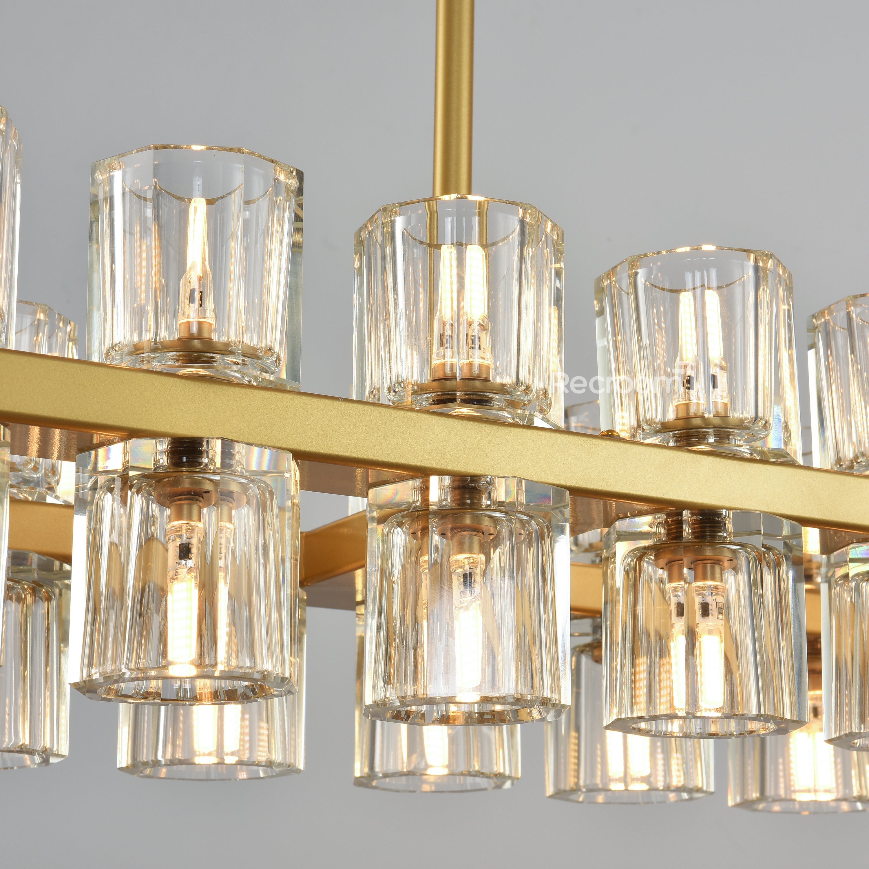 Arcachonest LED Rectangular Chandelier 54" - Zonesus