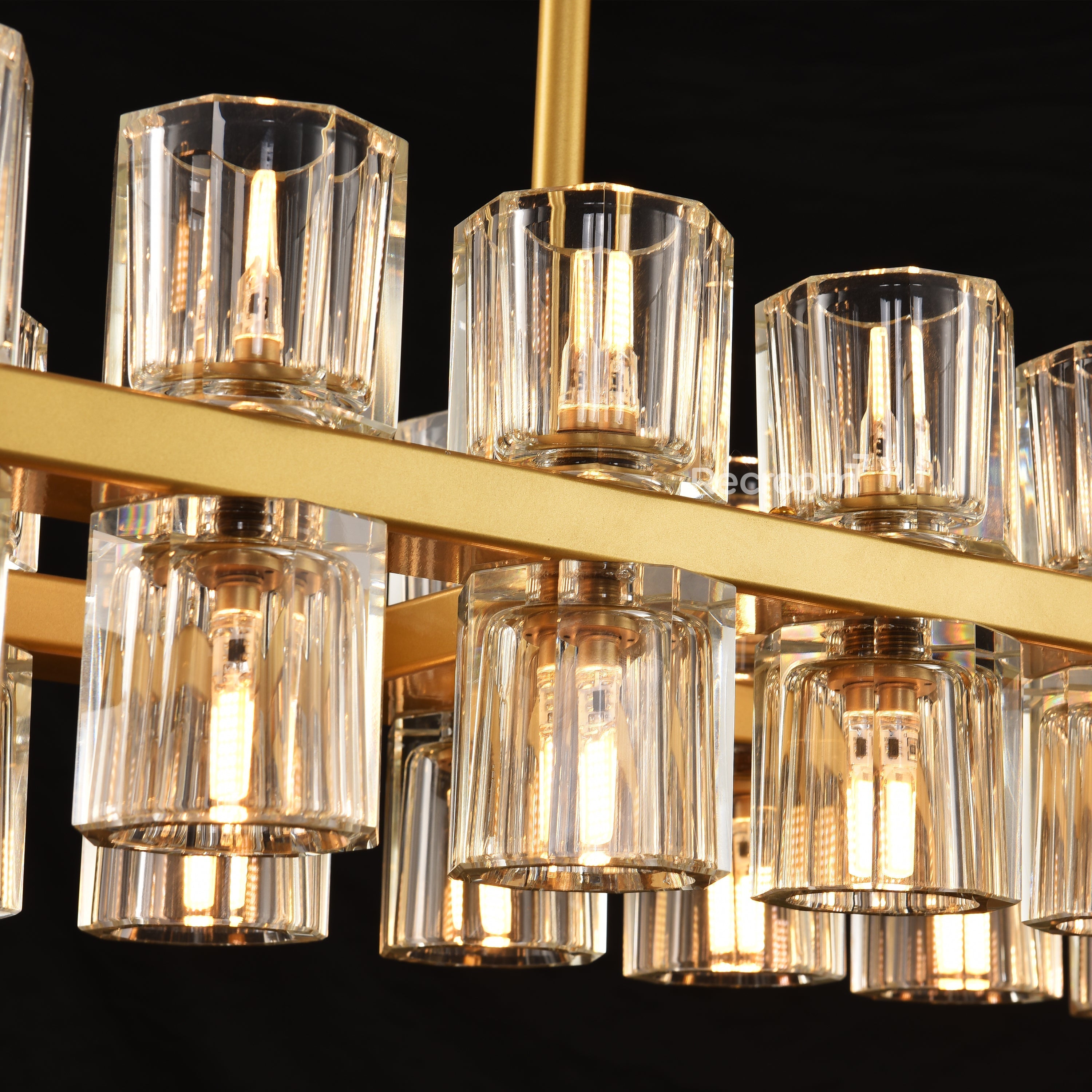 Arcachonest LED Rectangular Chandelier 54" - Zonesus