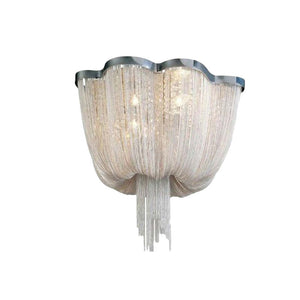 Tassel Ceiling Light Post-Modern Chandelier Aluminum Chain Light - Zonesus