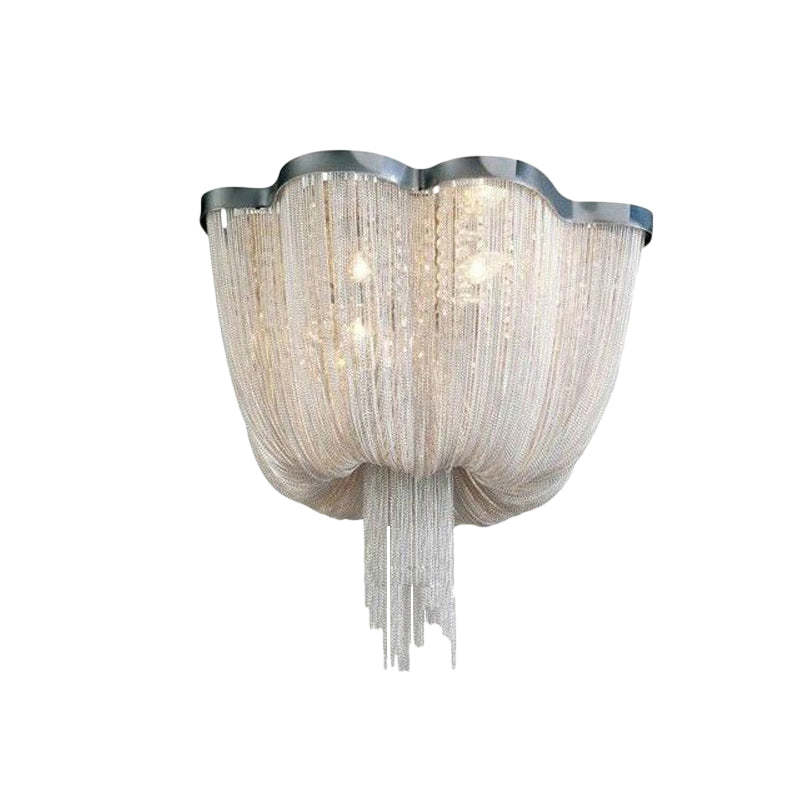 Tassel Ceiling Light Post-Modern Chandelier Aluminum Chain Light - Zonesus