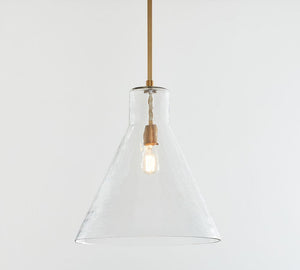 Bridget Recycled Glass Flared Pendant (13"-18") - Zonesus