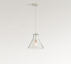 Bridget Recycled Glass Flared Pendant (13"-18") - Zonesus