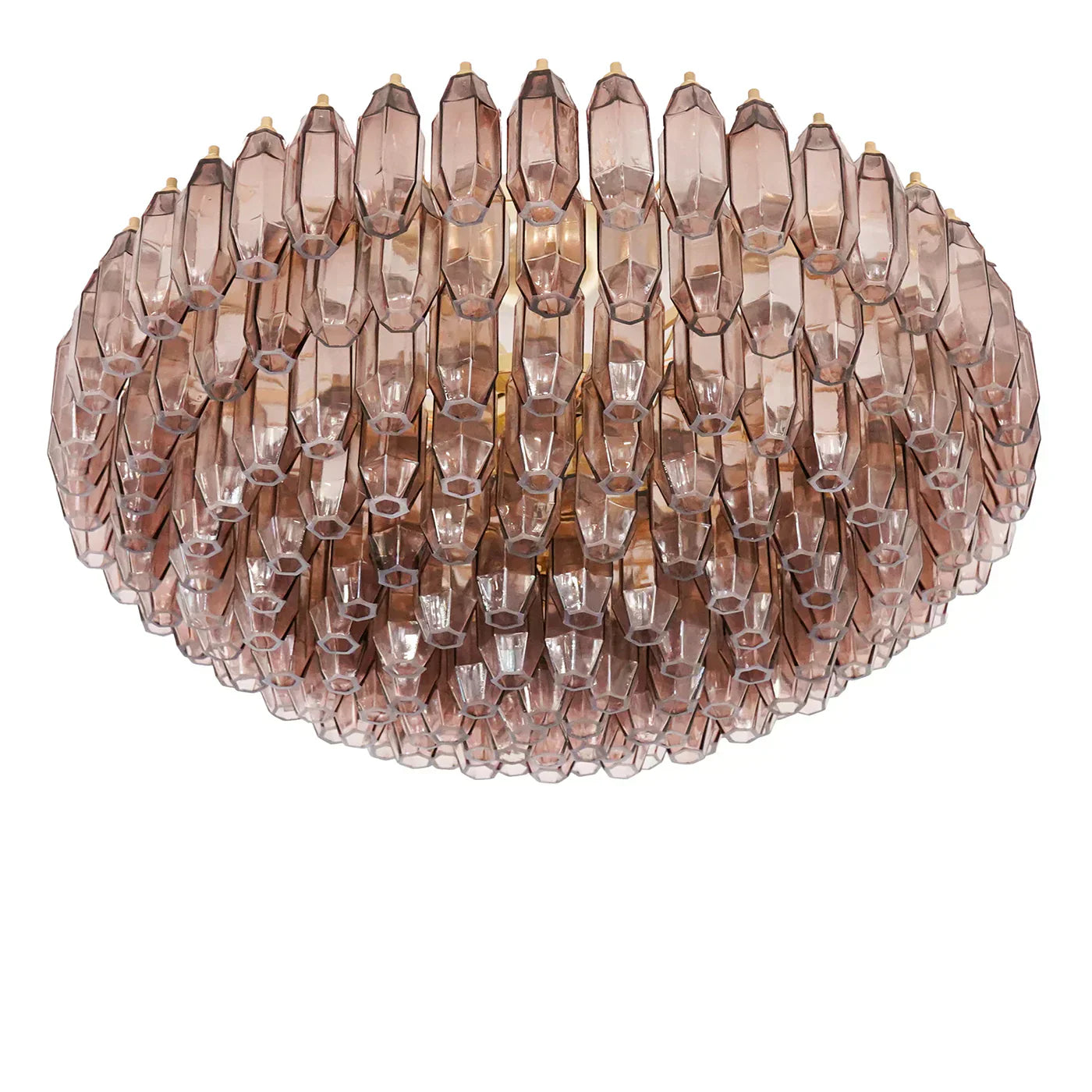 Prismatico Amethyst Glass Ceiling Lamp 35" - Zonesus