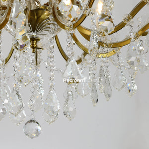 Rococonut Crystal Outdoor Chandelier 33” - Zonesus