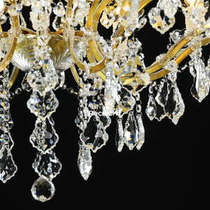 Rococonut Crystal Outdoor Chandelier 33” - Zonesus