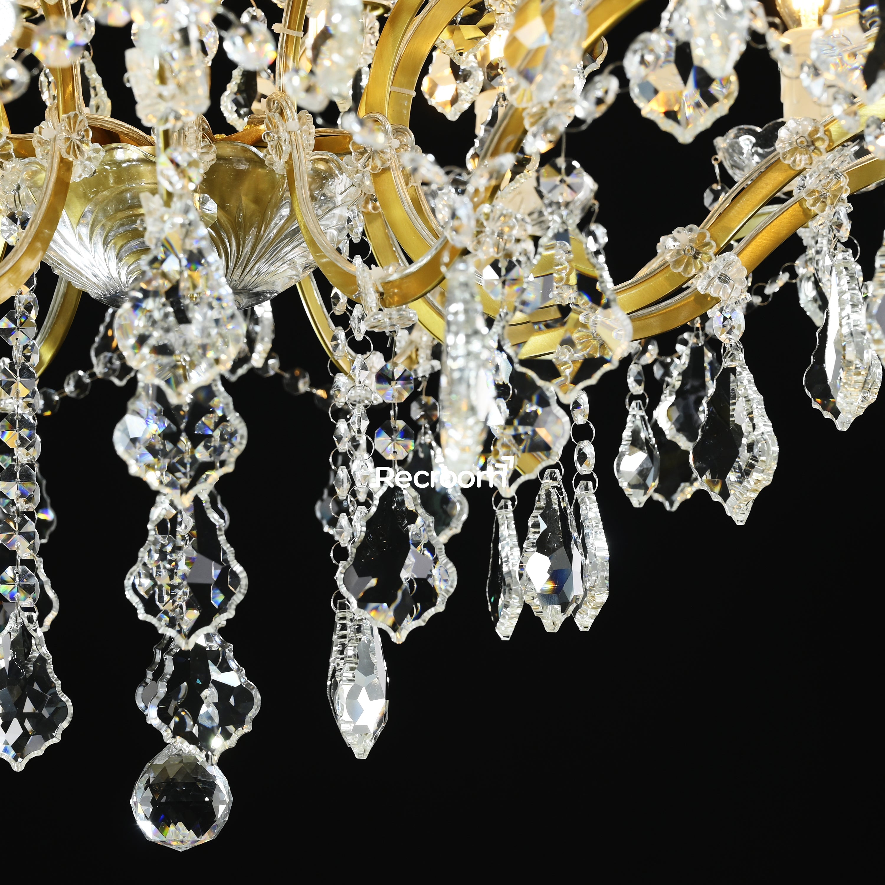 Rococonut Crystal Outdoor Chandelier 33” - Zonesus