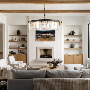 Odean Round Chandelier 44" - Zonesus