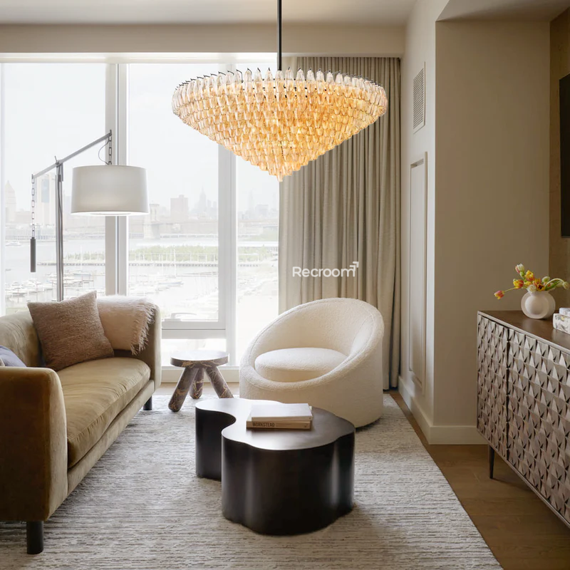 Chia Round Tired Chandelier 62" - Zonesus
