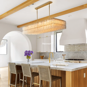 Chia Rectangular Chandelier 54" - Zonesus