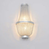 Tassel Aluminum Chain Wall Sconce In Living Room - Zonesus