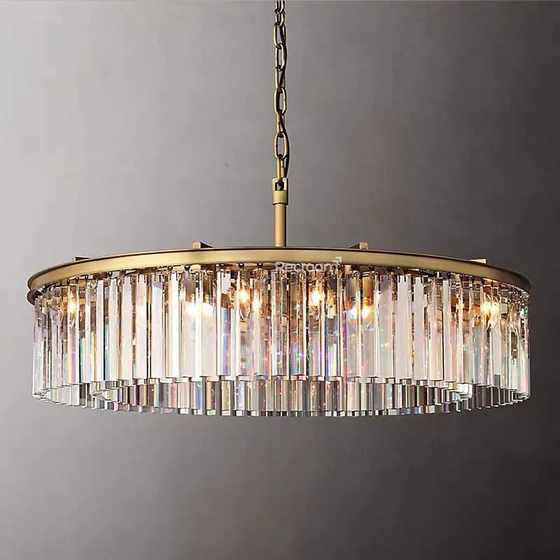 Odean Round Chandelier 44" - Zonesus