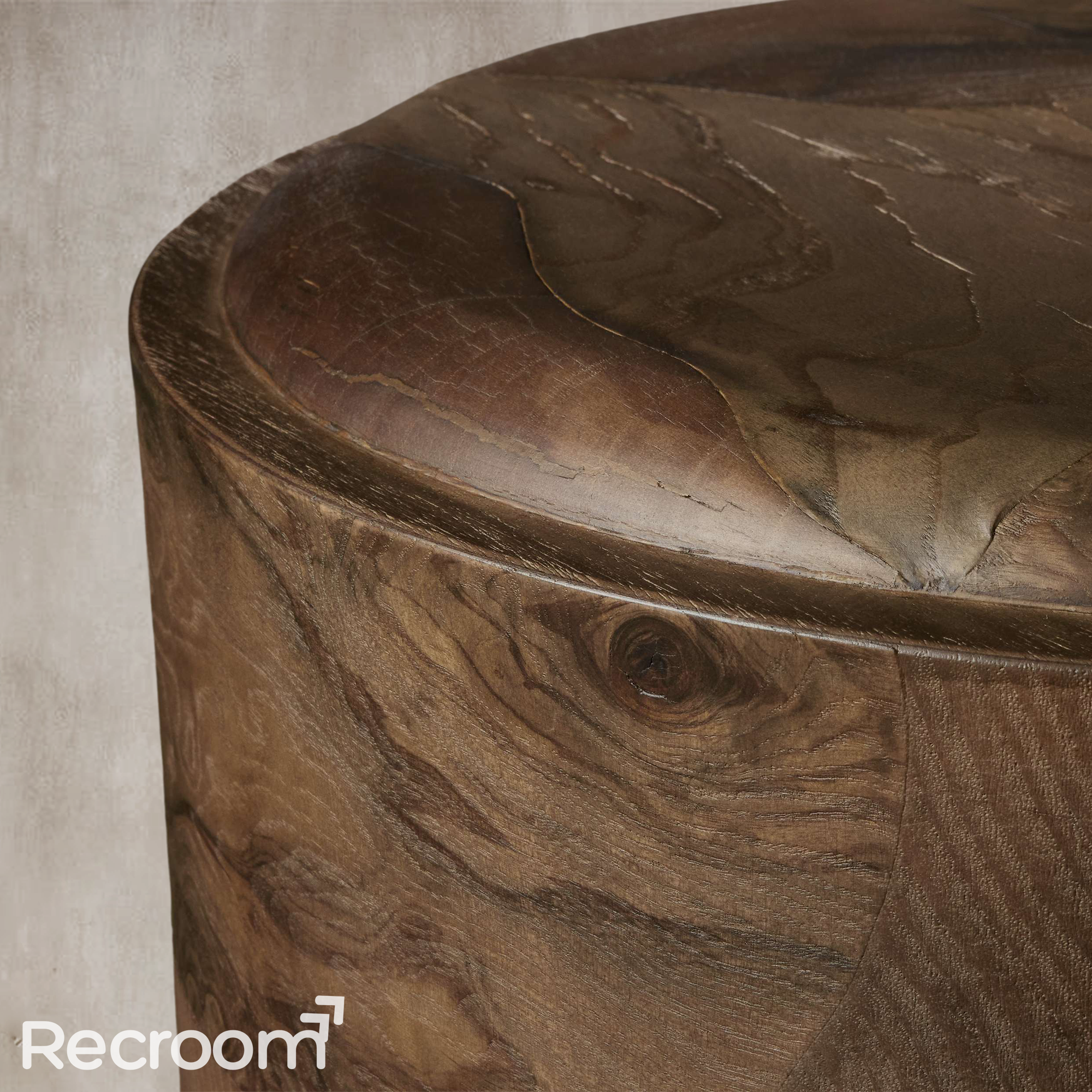 Pola Round Plinth End Table - Zonesus